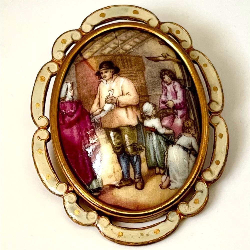 Vintage Thomas Lee Mott Brooch/Pendant